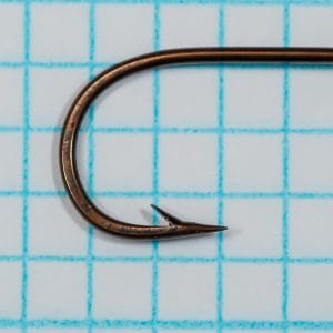 Ray Bergman — Size 6 &mdash; Red Label Short Shank, Forged, Regular Wire, Tapered T.U. Eye
