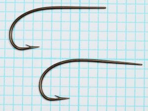 Harrison Bartleet 3025 Hollow Point Sproat — two hooks bronze finish — size No. 2 — alternate finish variant