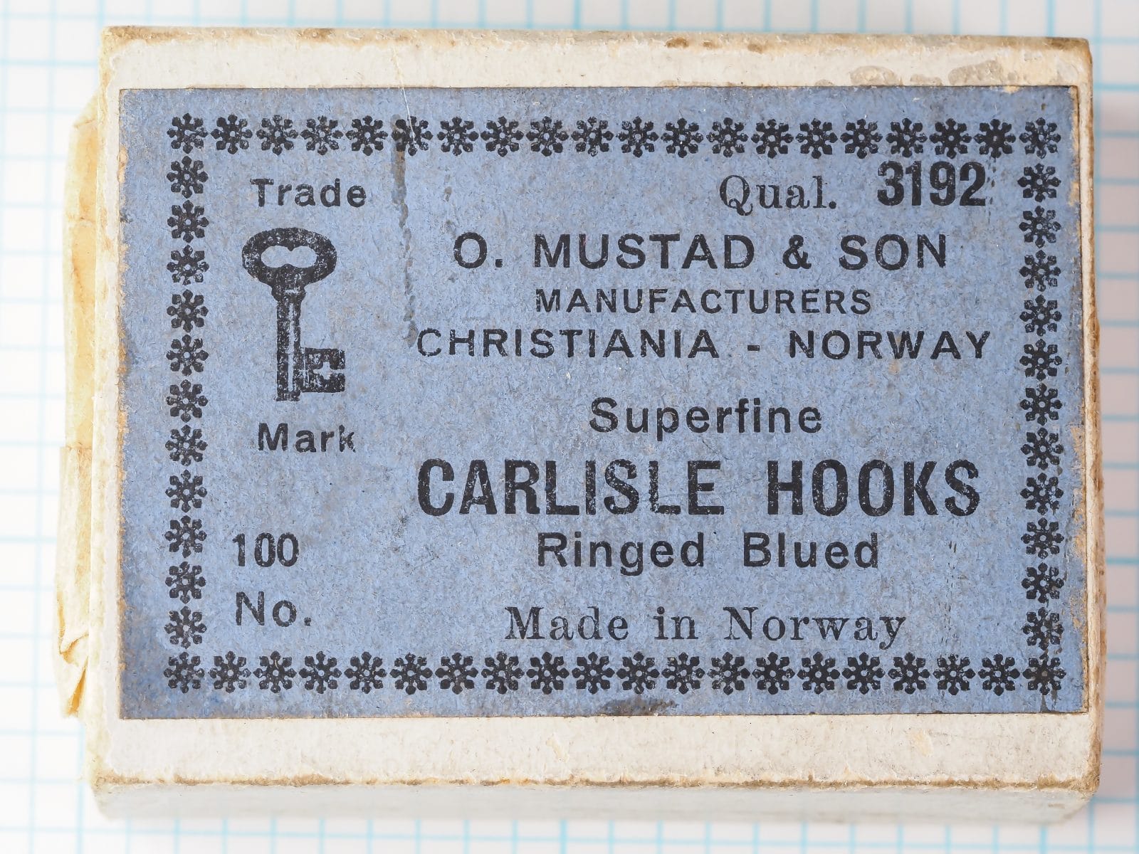 Mustad 3192 Box and Label