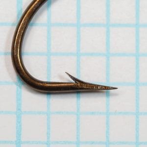 S Allcock 185 Limerick Hook — point detail showing superior point geometry and inner taper