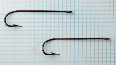Mustad 3191 A Hooks — two specimens comparison — size 2 — consistent manufacturing