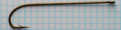 Hemming No. 993 Hook — full side profile — size 4 — sproat bend and straight ring eye