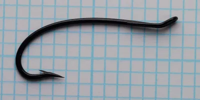 Partridge CS10/2 Bartleet Supreme — full profile side view — size 4 — showing looped up-eye and overall shank length