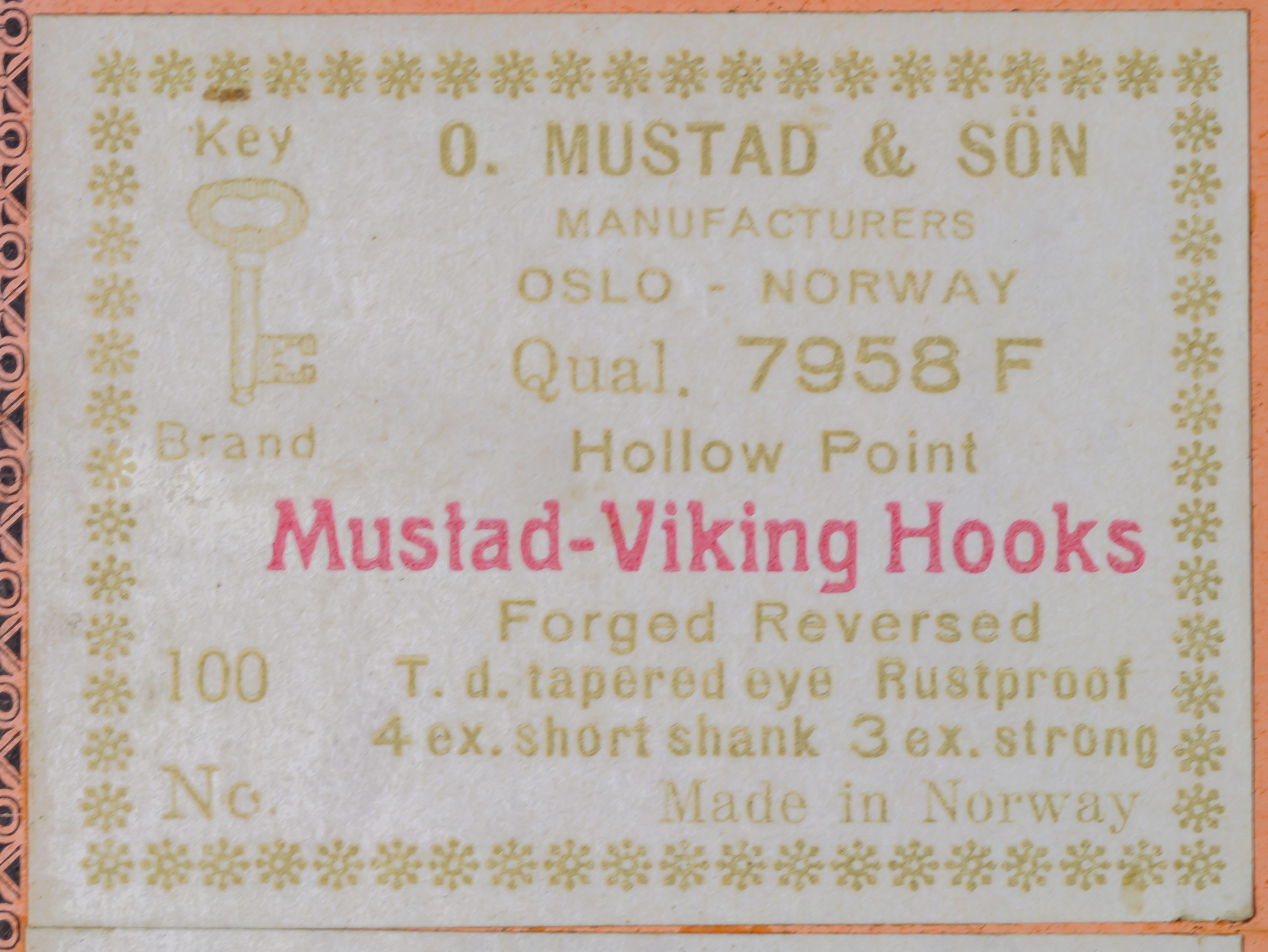 Mustad Hooks – 7958 F – Garren Wood