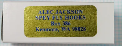 Daiichi 2051 — gold foil adhesive label 100-pack variant — Alec Jackson branding, Kenmore WA address
