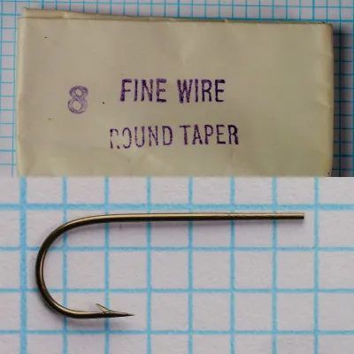 Partridge Fine Wire Round Taper Package Size 8 — envelope face with size and description