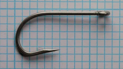 Tiemco TMC 800S Hook — full profile view — size 3/0 — demonstrates hook proportions