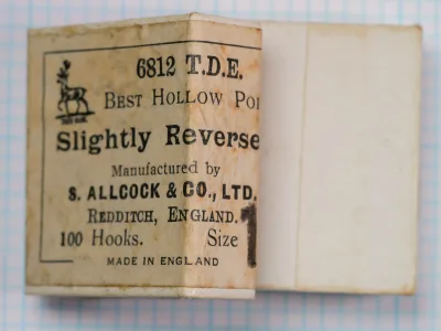 S. Allcock & Co. Best Hollow Point 6812 — sales card front detail — showing manufacturer name and location