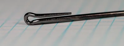 TMC 765SP size 6 streamer hook eye detail, down-eye loop construction